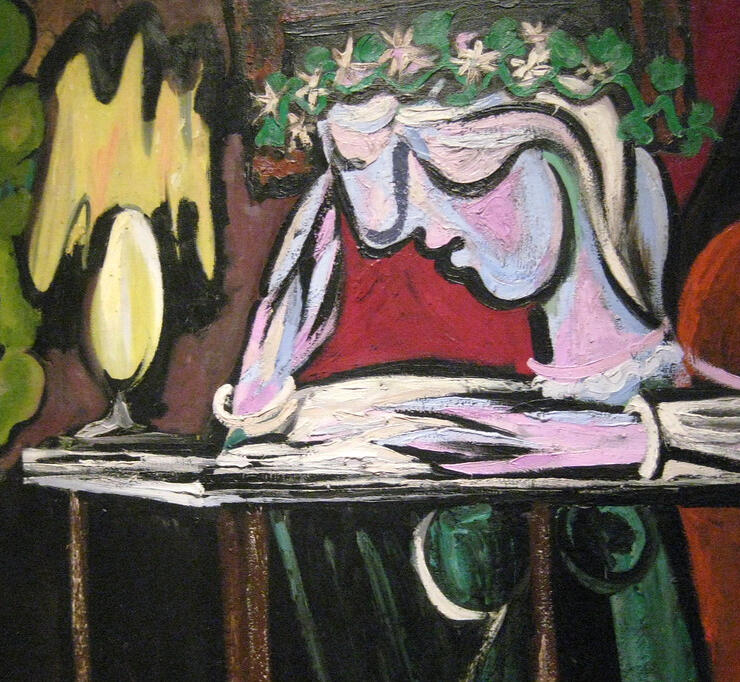 NYC - Metropolitan Museum of Art: Pablo Picasso's Girl Reading at a Table by wallyg is licensed under CC BY-NC-ND 2.0.